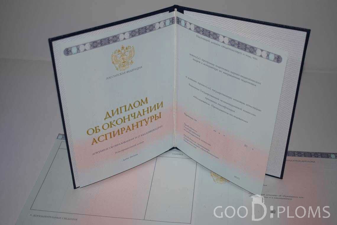 Диплом Аспирантуры период выдачи 2014-2020 -  Омск